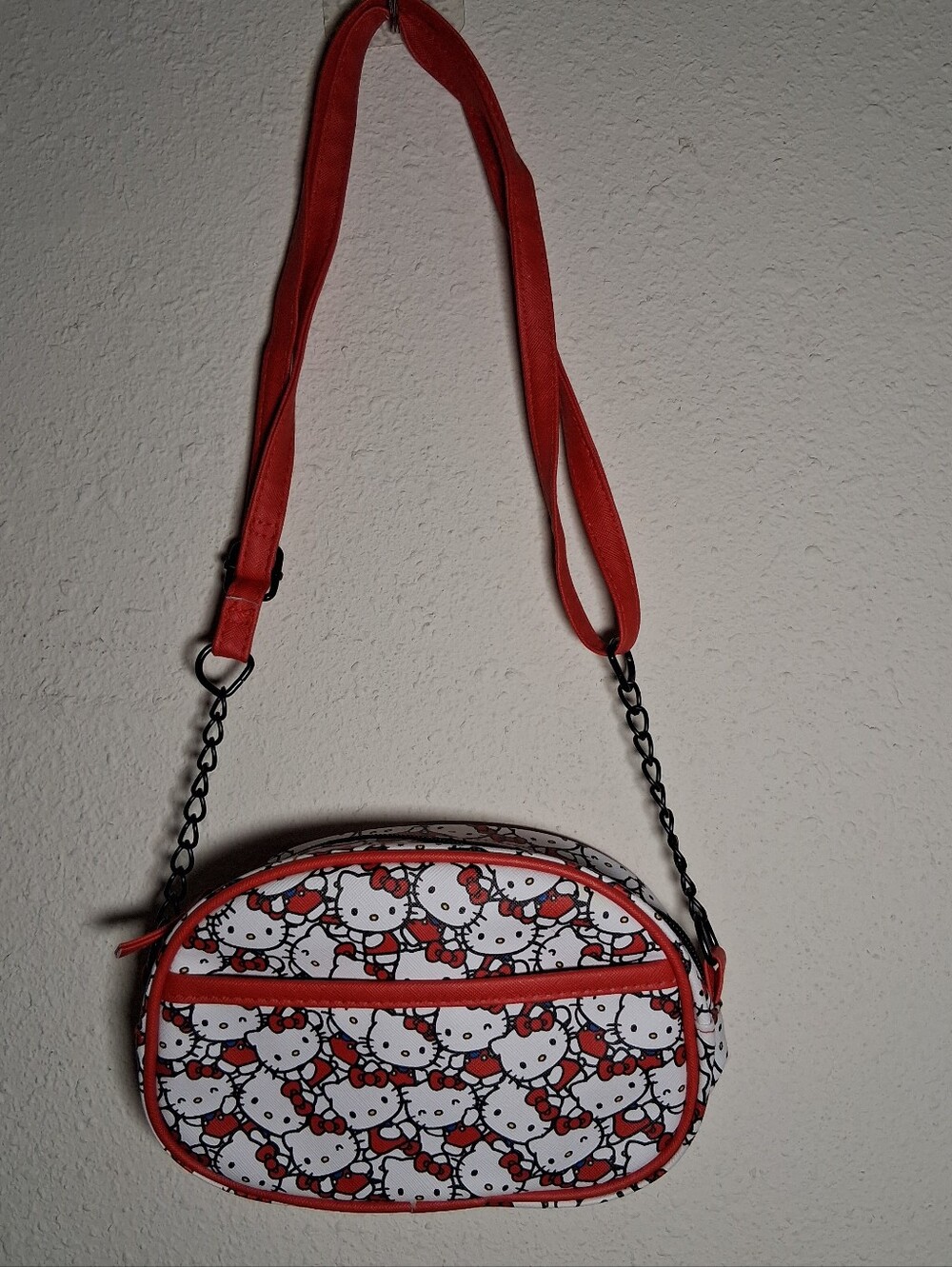 Hello Kitty Red And White Small Crossbody Bag